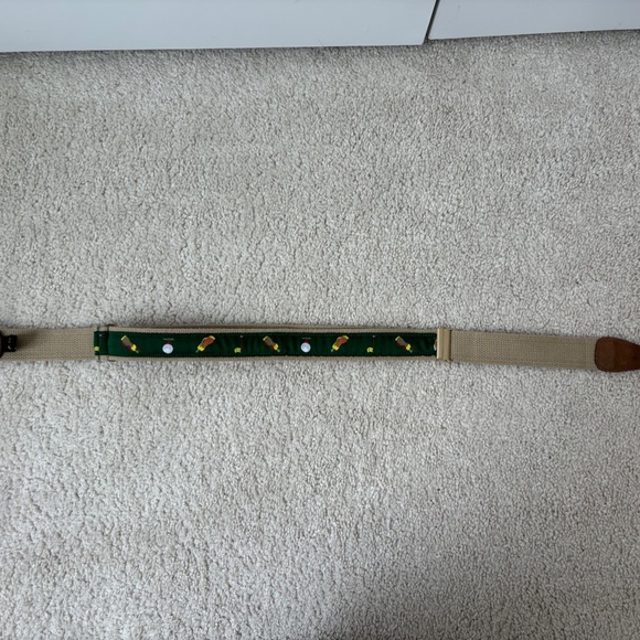Vintage Alynn Adjustable Canvas Embroidered Golf themed Belt - Picture 8 of 11